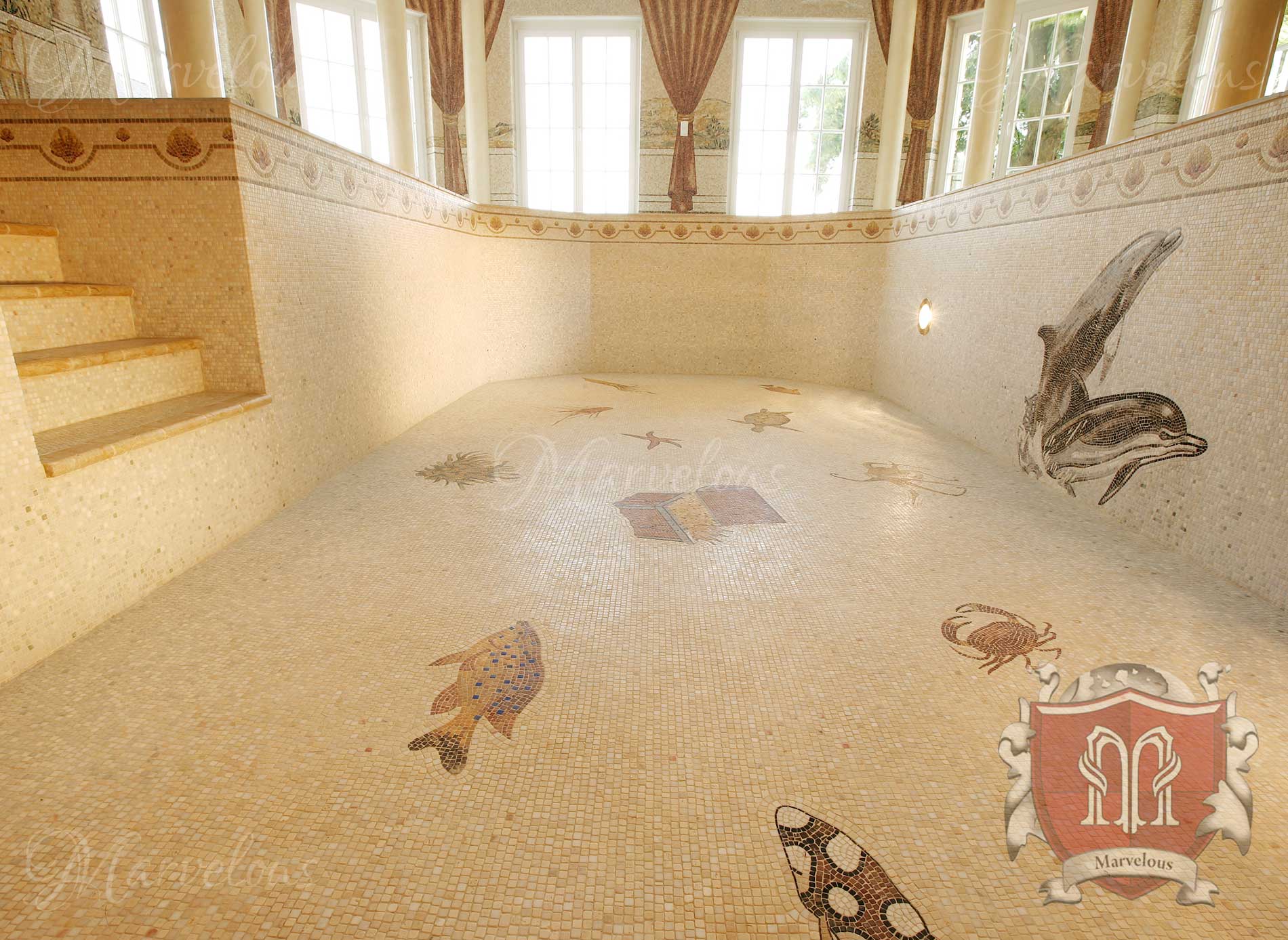 Marble Pool Mosaic: Mare Doro