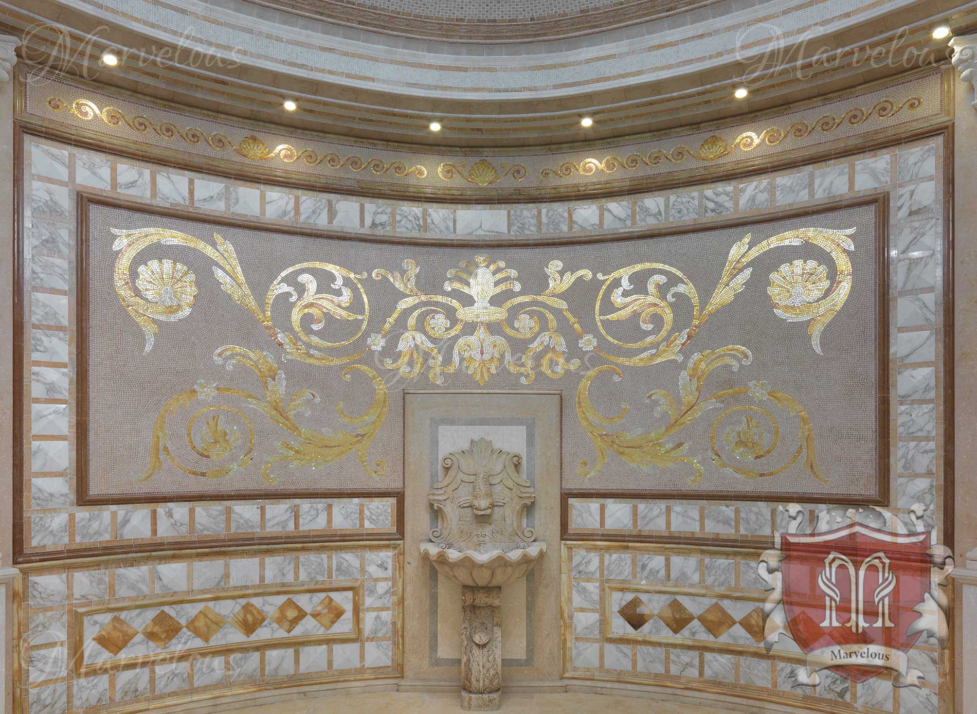 Marble Wall Mosaic: Oratorio